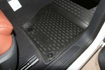 Volkswagen Touareg 2010–2018 3D gummimåtter til kabinen (4 stk., Novline) til 2-zoners klimaanlæg foto 4