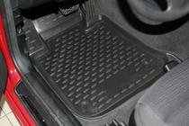 BMW 1-serie E81/E82/E87/E88 2004–2011 Gummimåtter til kabinen (4 stk., Novline) 3D foto 2