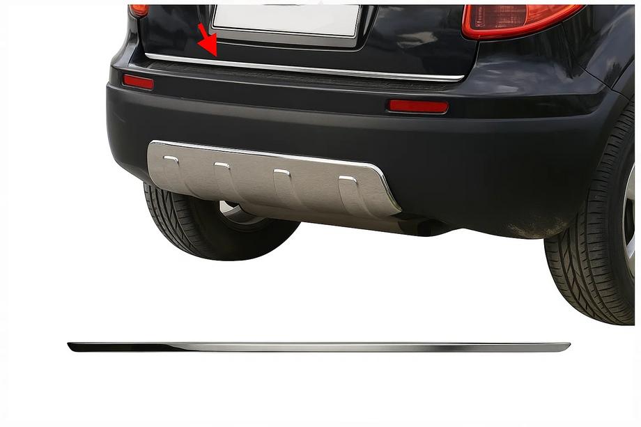Fiat Sedici 2006–2014 Bagagerumskantliste (rustfrit stål) Image