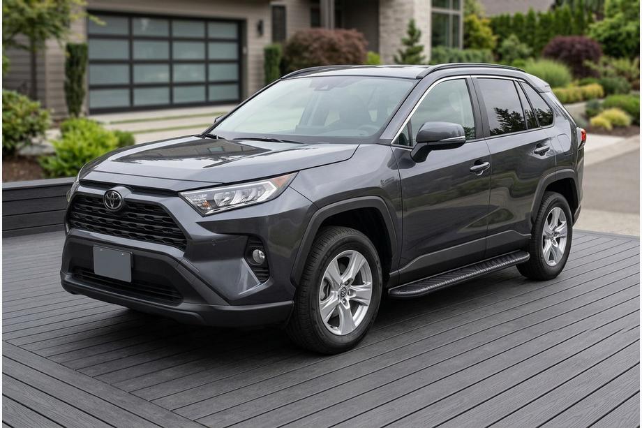 Toyota Rav 4 2019–2025 Sidetrin Bosphore Black (2 stk., aluminium) Image
