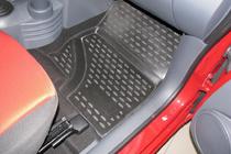 Mitsubishi Colt 2004–2012 (2009↗) Gummimåtter til kabine (4 stk., Novline) 5D foto 3