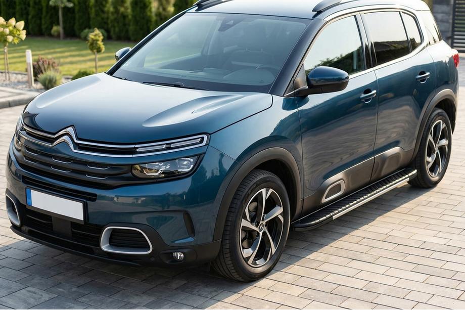 Citroen C5 Aircross 2017–2025 Sideskørter Bosphore Grey (2 stk., aluminium) Image