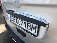 Mercedes Citan 2013–2021 Kromliste over nummerpladen (rustfrit stål) foto 4