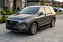 Hyundai Santa Fe 4 2018–2023 Sidetrin Allmond Black (2 stk., aluminium) foto 1