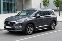 Hyundai Santa Fe 4 2018–2023 Sidetrin Line (2 stk., aluminium) foto 1