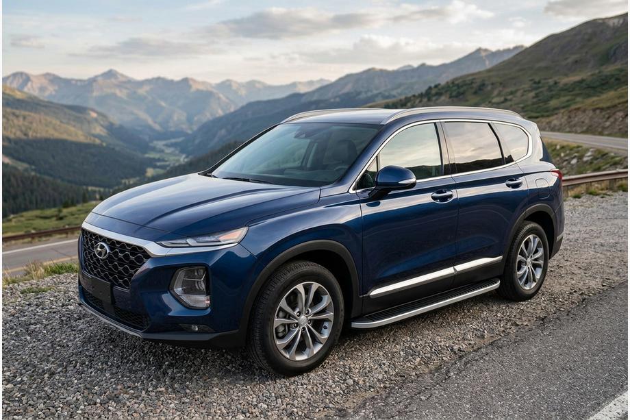 Hyundai Santa Fe 4 2018–2023 Sidetrin Tayga Grey (2 stk., aluminium) Foto 1