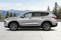 Hyundai Santa Fe 4 2018–2023 Sidetrin Tayga Black (2 stk., aluminium) foto 1