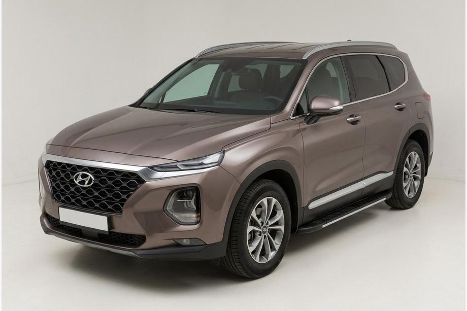 Hyundai Santa Fe 4 2018–2023 Sideskørter Bosphore Grey (2 stk., aluminium) Image