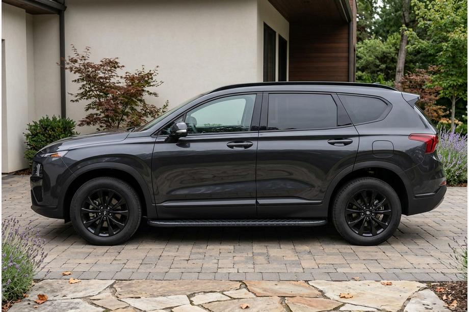 Hyundai Santa Fe 4 2018–2023 Sidetrin Bosphore Black (2 stk., aluminium) Image
