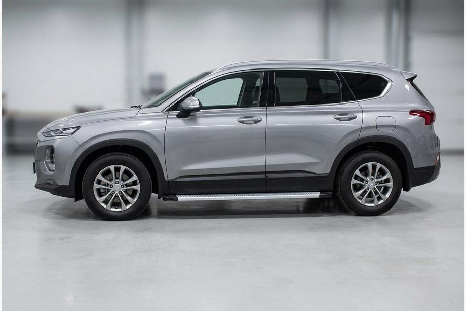 Hyundai Santa Fe 4 2018–2023 Sidetrin Maya V2 (2 stk., aluminium) Image