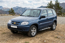 Chevrolet Niva 1998–2020 Sunrise sidetrin (2 stk., aluminium) foto 2