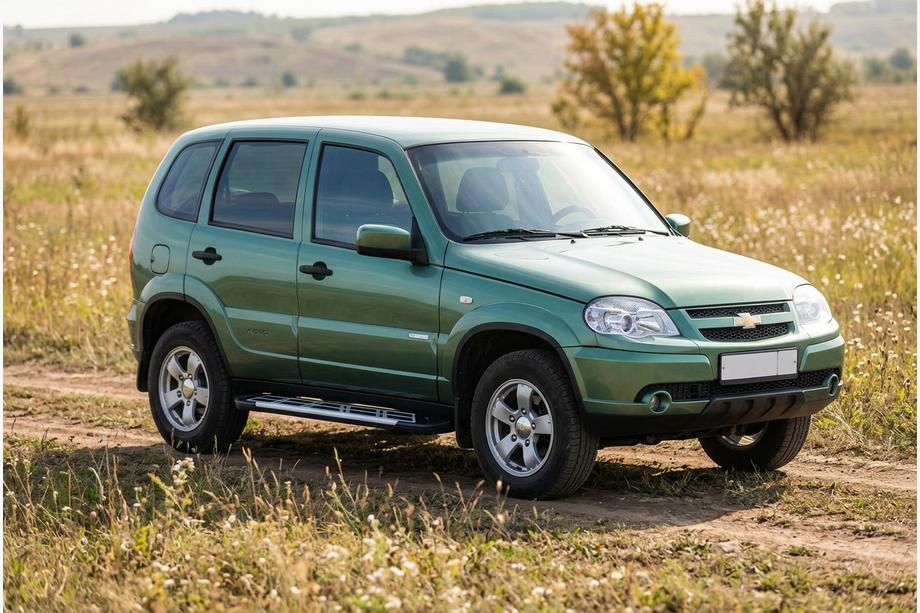 Chevrolet Niva 1998–2020 Sunrise sidetrin (2 stk., aluminium) Image