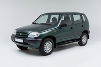Chevrolet Niva 1998–2020 Sideskørter Bosphore Grey (2 stk., aluminium) foto 1