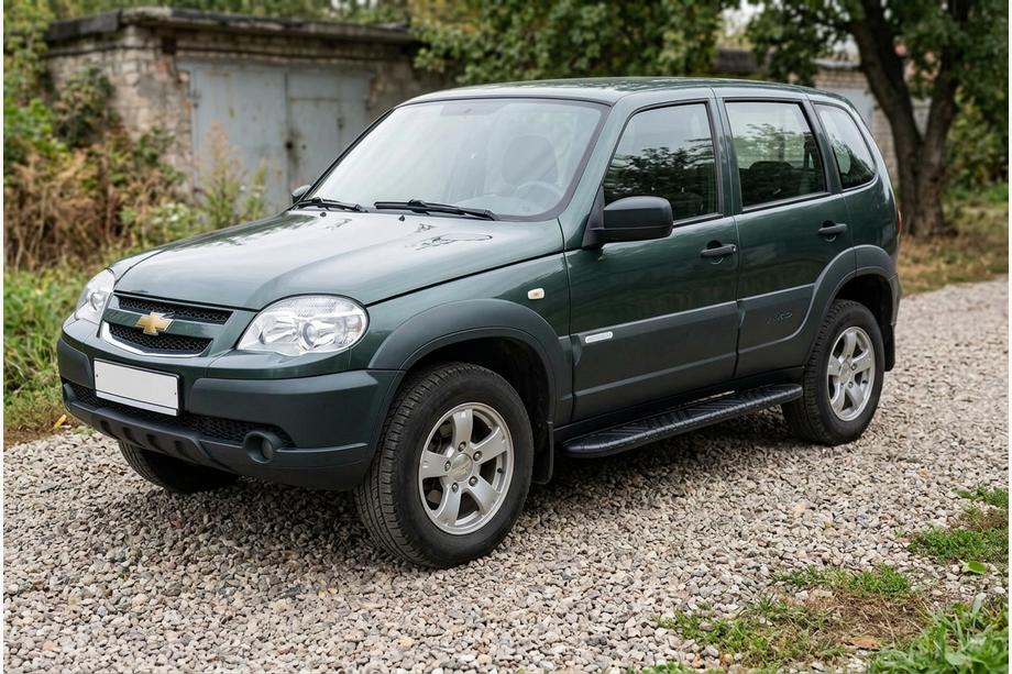 Chevrolet Niva 1998–2020 Sidetrin Bosphore Black (2 stk., aluminium) Image