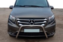 Mercedes Vito/V-klasse W447 2014– Bullbar WT006 (rustfrit stål) foto 5