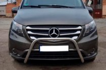 Mercedes Vito/V-klasse W447 2014– Bullbar WT006 (rustfrit stål) foto 4