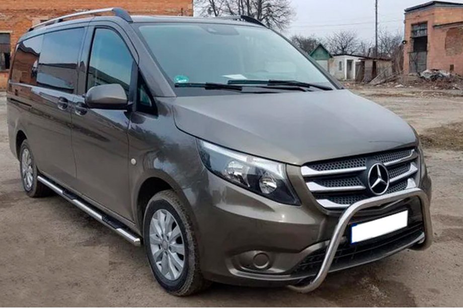 Mercedes Vito/V-klasse W447 2014– Bullbar WT006 (rustfrit stål) Image