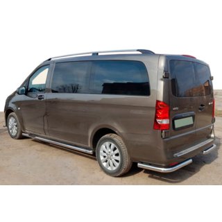 Bageste hjørnebeskytter AK003 (rustfrit stål) Mercedes Vito/V-klasse W447 2014– foto 1