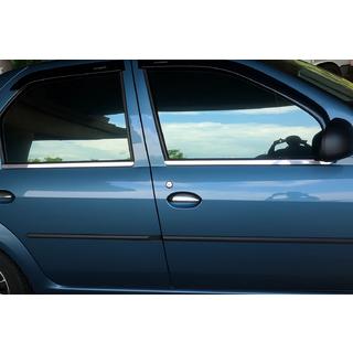 Vindueslister (4 stk., rustfrit stål) Renault Logan I 2005–2008 foto 1