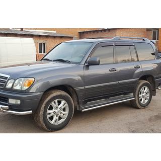 Beskyttelse til sidetrin (2 stk., rustfrit stål) Lexus LX470 1998–2007 foto 2
