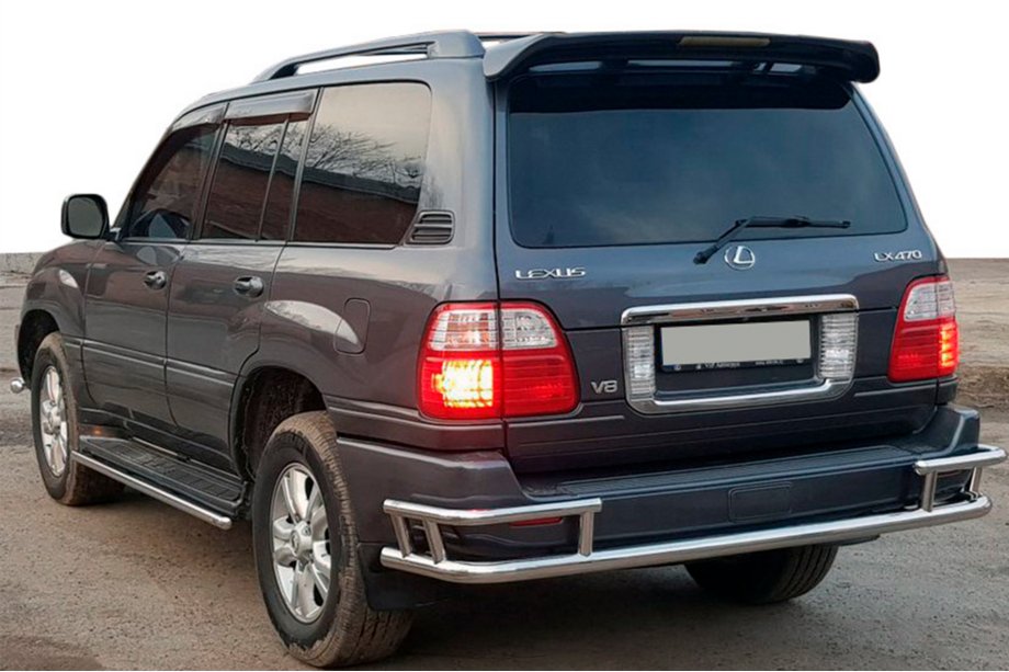 Lexus LX470 1998–2007 Bagerste beskyttelsesbøjle AK009-15 (rustfri stål) Image