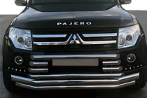 Mitsubishi Pajero Wagon IV 2006–2021 Frontbøjle ST015-9 (rustfrit stål) foto 1