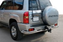 Nissan Patrol Y61 1997–2011 Bageste bøjle AK005-3 (rustfrit stål) foto 1