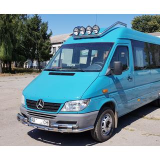Frontbeskyttelse ST015-2 (rustfrit stål) Mercedes Sprinter W901/902/903/904/905 1995–2006 foto 3