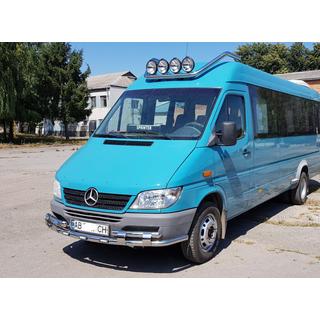 Frontbeskyttelse ST015-2 (rustfrit stål) Mercedes Sprinter W901/902/903/904/905 1995–2006 foto 4