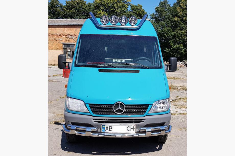 Mercedes Sprinter W901/902/903/904/905 1995–2006 Frontbeskyttelse ST015-2 (rustfrit stål) 2000-2006 Foto 2