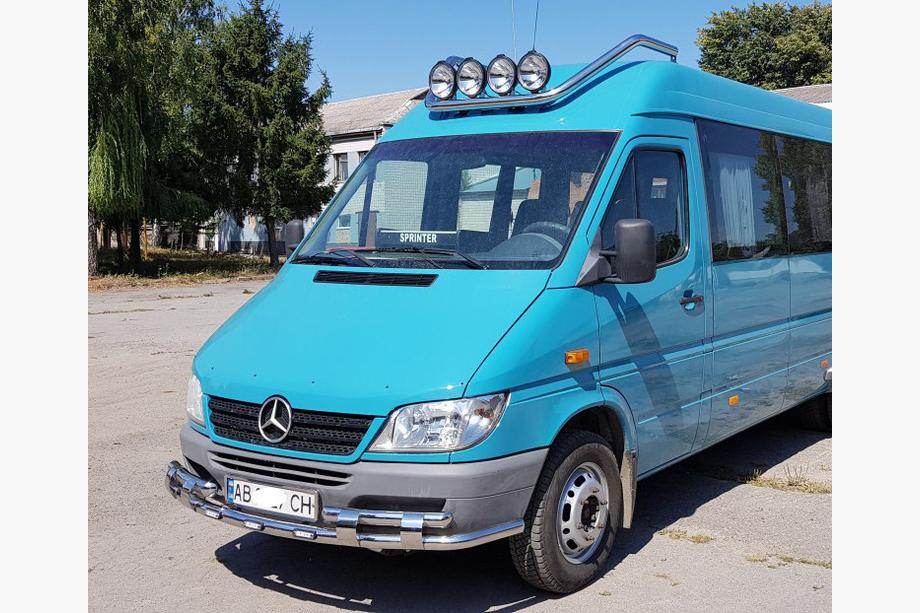 Mercedes Sprinter W901/902/903/904/905 1995–2006 Frontbeskyttelse ST015-2 (rustfrit stål) 2000-2006 Foto 3