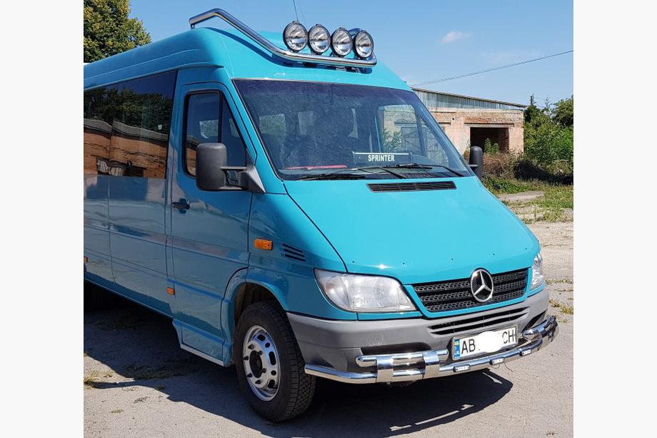 Mercedes Sprinter W901/902/903/904/905 1995–2006 Frontbeskyttelse ST015-2 (rustfrit stål) 2000-2006 Foto 6