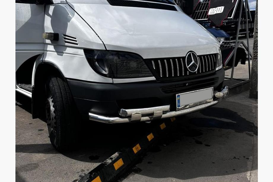 Mercedes Sprinter W901/902/903/904/905 1995–2006 Frontbeskyttelse ST015-2 (rustfrit stål) 2000-2006 Foto 9