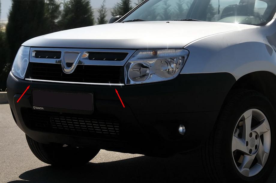 Dacia Duster 2008–2018 Kølergrill-liste 2008-2014 (rustfrit stål) Image