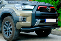 Toyota Hilux 2015– Texas frontbøjle til 2020+ (76 mm, sort) foto 2