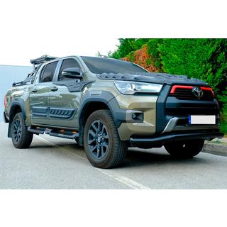 Texas frontbøjle til 2020+ (76 mm, sort) Toyota Hilux 2015– foto 3