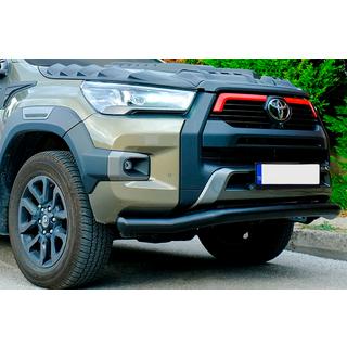 Texas frontbøjle til 2020+ (76 mm, sort) Toyota Hilux 2015– foto 2