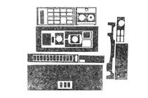 Mercedes T2 (507-814) 1967–1996 Instrumentbrætpanel-indsatser (Meric) foto 2