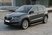 Skoda Karoq 2018– BlackLine sidetrin (2 stk., aluminium) foto 1