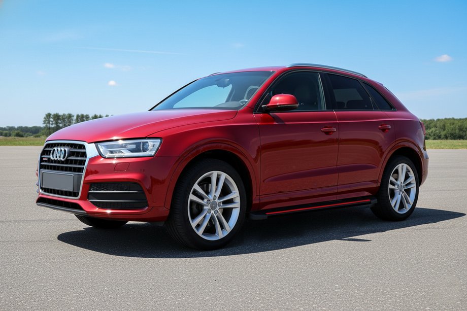 Audi Q3 2011–2019 Sidetrin Maya Red (2 stk., aluminium) Image