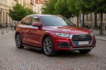 Audi Q5 2017–2025 Sidetrin Maya Red (2 stk., aluminium) foto 1