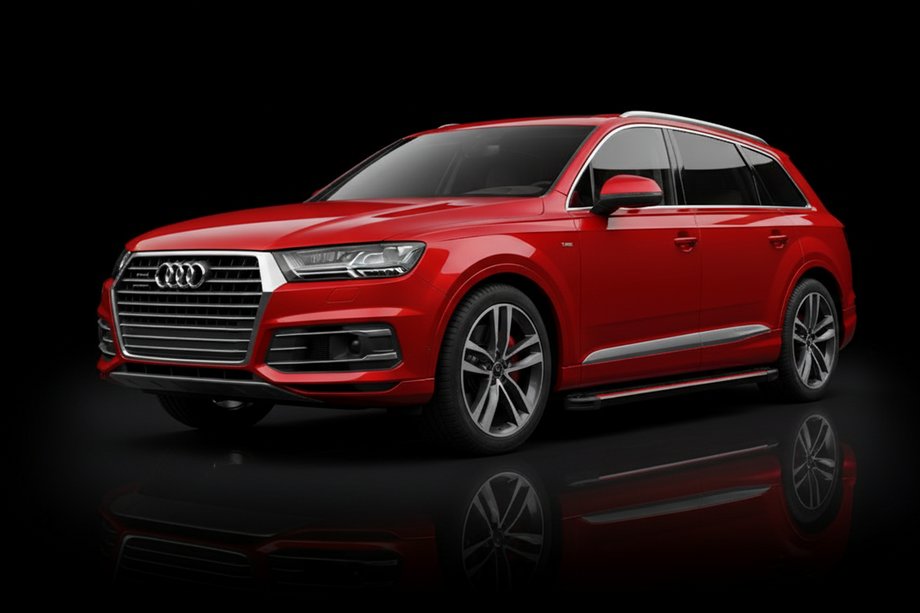 Audi Q7 2015–2026 Sidetrin Maya Red (2 stk., aluminium) Image