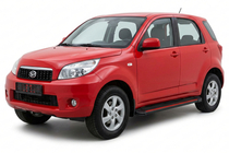 Daihatsu Terios 2006–2017 Sidetrin Maya Red (2 stk., aluminium) foto 1