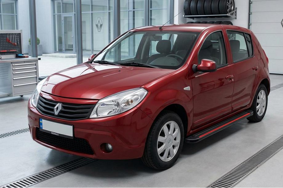 Dacia Sandero 2007–2013 Sidetrin Maya Red (2 stk., aluminium) Image