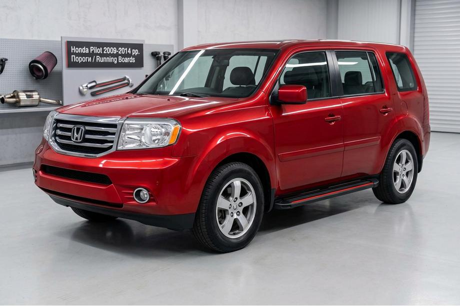 Honda Pilot 2008–2015 Sidetrin Maya Red (2 stk., aluminium) Image