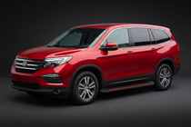 Honda Pilot 2015–2022 Sidetrin Maya Red (2 stk., aluminium) foto 1