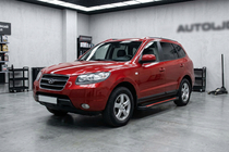 Hyundai Santa Fe 2 2006–2012 Maya Red-Black side steps (2 stk., aluminium) foto 1