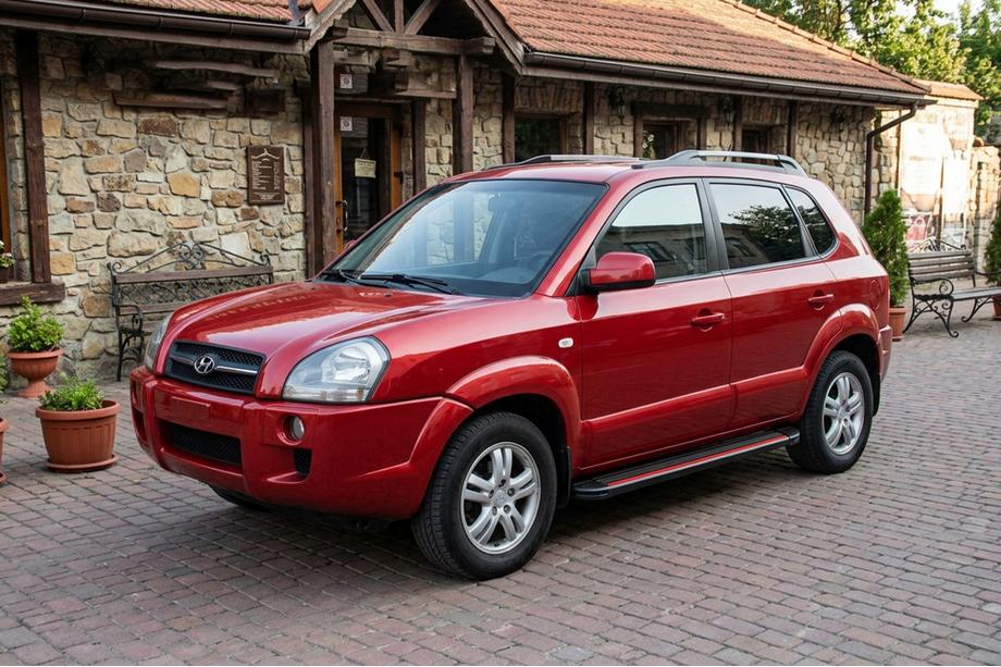 Hyundai Tucson JM 2004– Sidetrin Maya Red (2 stk., aluminium) Image