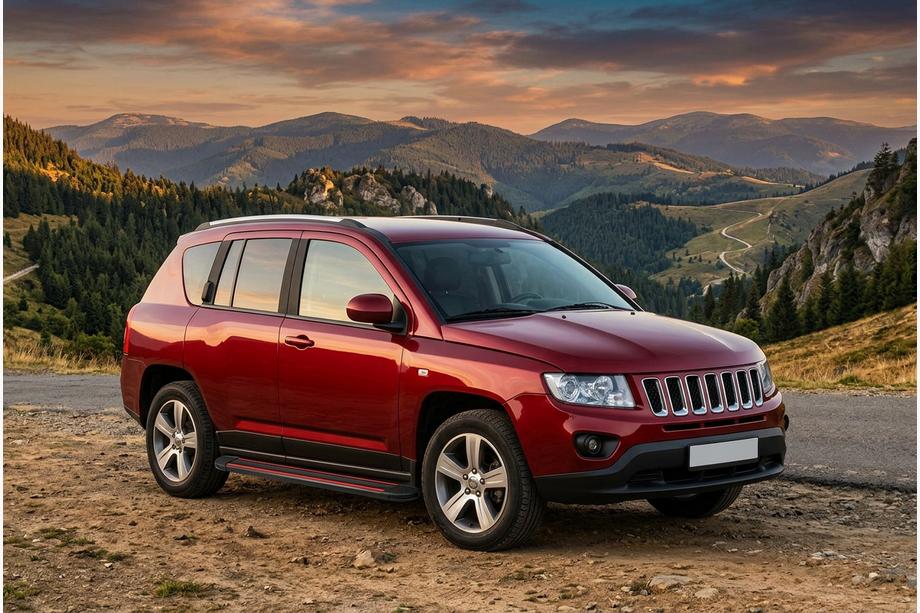 Jeep Compass 2006–2016 Sidetrin Maya Red (2 stk., aluminium) Image