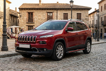 Jeep Cherokee KL 2013– Sidetrin Maya Red (2 stk., aluminium) foto 1
